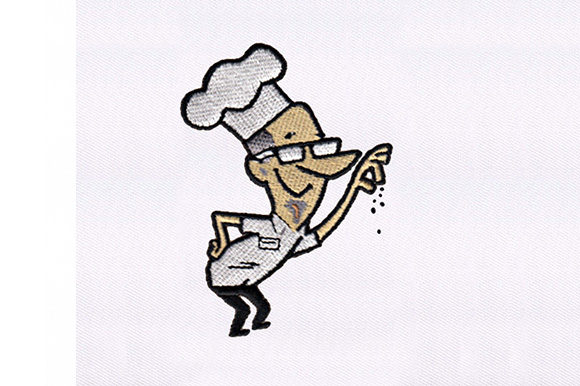 Salt Bae Old Chef Embroidery